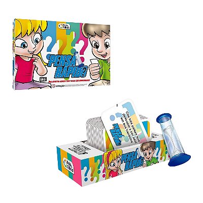 Jogo Pensa Rápido com 180 Cartas - Pais e Filhos