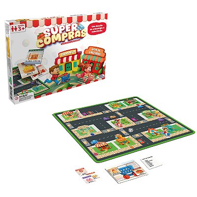 Jogo Super Compras de Estratégia e Memória - Pais e Filhos