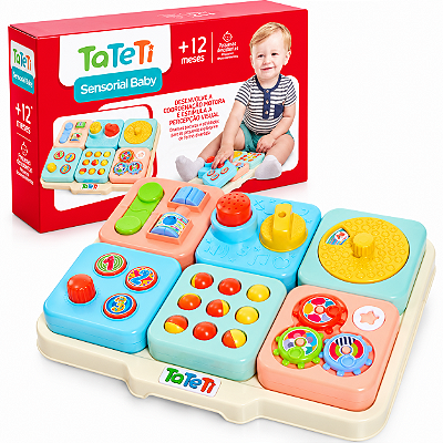 Sensorial Baby com 6 Painéis Interativos Magnéticos - Tateti