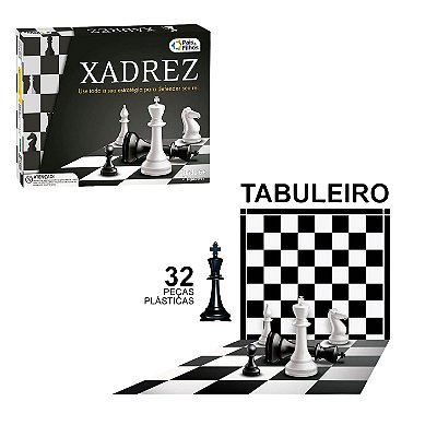 Jogo de Xadrez com 32 Peças e Rei de 5,4 cm - Pais e Filhos