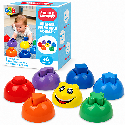 Minhas Primeiras Formas Mundo Curioso - GGB Brinquedos