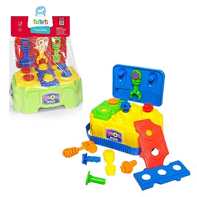 Tool Kids Mesa Maleta com Ferramentas 13 Peças - Tateti