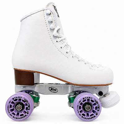 Patins Adventure Branco c/ Roda Lilás