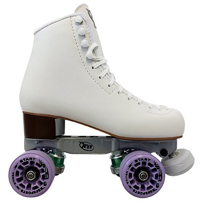 Patins Adventure Branco c/ Roda Lilás