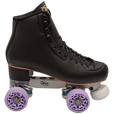 Patins Adventure Preto c/ Roda Lilás