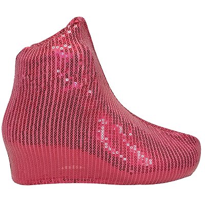 Polaina Rye Paetê Rosa Pink  - Par