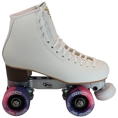 Patins Adventure Xtreme - Branco Roda Rosa