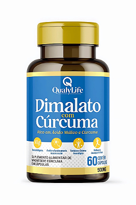 Dimalato com Cúrcuma 60 cápsulas - QualyLife