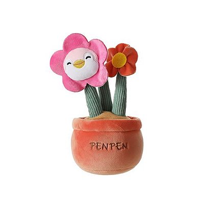 PINGUIM EM FORMATO DE FLOR EM UM VASO (24CM)