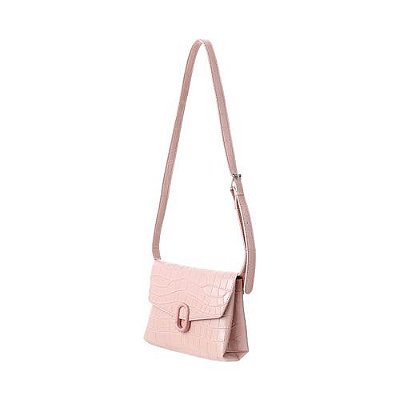 BOLSA TRANSVERSAL ROSA COM FECHO DE IMÃ
