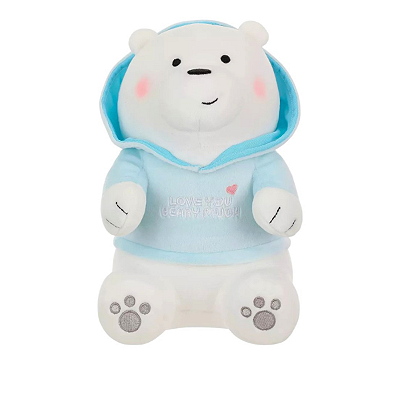Pelúcia Urso Sem Curso Polar Sentado fofo Miniso Presente
