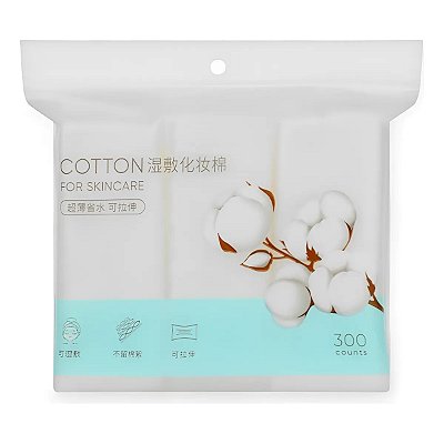Algodão Para Limpeza Facial 300 Unidades Miniso