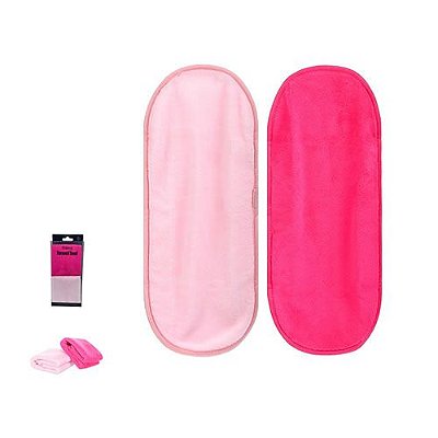 CONJUNTO DE TOALHA PARA TIRAR MAQUIAGEM - 2 PEÇAS - ROSA