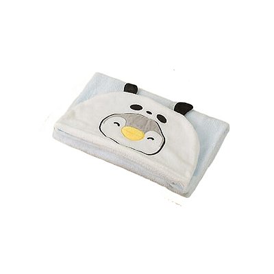 COBERTOR COM TOUCA COSPLAY ANIMAL PENPEN TAMANHO 100x90cm.