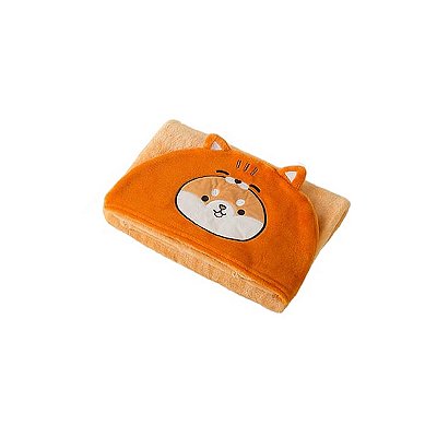 COBERTOR COM TOUCA COSPLAY ANIMAL PICKLEY TAMANHO 100x90cm.