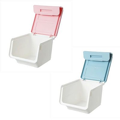 CAIXA PLASTICA P/ ARMAZENAR COM ABERTURA AMPLA