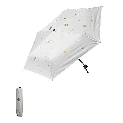 GUARDA-CHUVA COM  PROTETOR SOLAR BRANCO