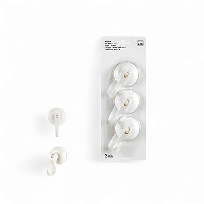 Gancho De Sucção Médio Conjunto 3 Peças Original Miniso