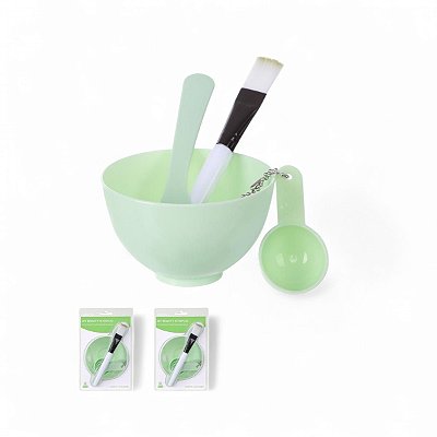 Kit Tigela E Pincel Para Máscara Facial Miniso