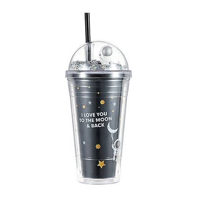 COPO DE PLÁSTICO 420ML PRETO ASTRONALTA