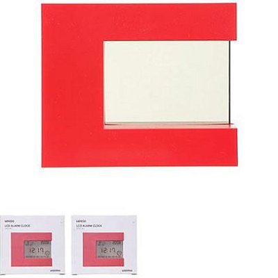 Relógio de Mesa, Despertador Digital Vermelho