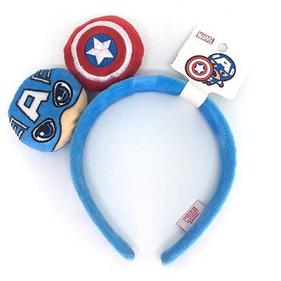 Tiara Para Cabelo, Capitão América, Marvel, Azul