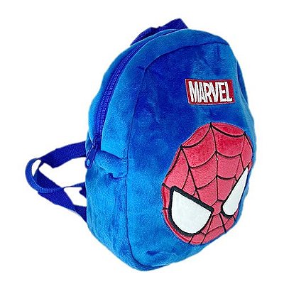 Mochila Infantil Série Marvel, Homem Aranha 23cmx29cm.