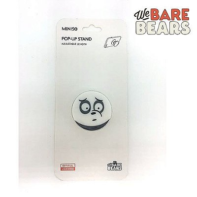 Suporte De Dedo P/ Celular, Ursos Sem Curso/WE BARE BEARS, 1 Pç Panda(b)