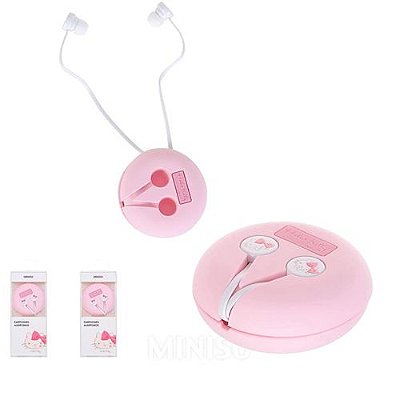 Fone de Ouvido Rosa - Sanrio Hello Kitty, com microfone