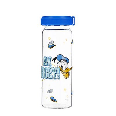 Frasco de vidro - Coleção Mickey Mouse, Donald - Azul