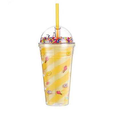 Copo - URSO SEM CURSO/We Bare Bears TUMBLER - Amarelo 480ml - Panda