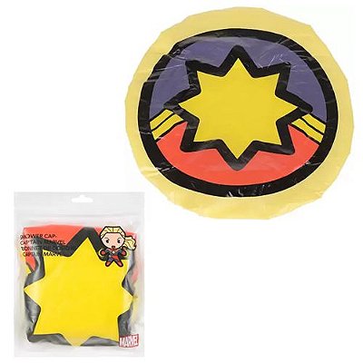Touca de Banho, Marvel, Capitã Marvel,Composição Poliester