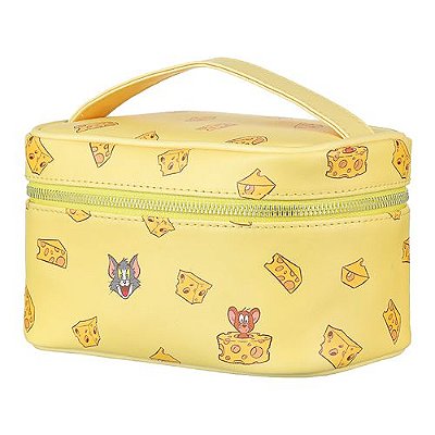 Necessaire Para Cosmeticos - Tom e Jerry - Amarelo