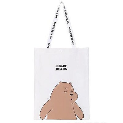 Bolsa Para Compras - URSO SEM CURSO/We Bare Bears - Pardo