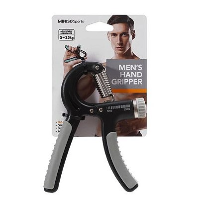 Fortalecedor de Mãos - Sports, Preto/Cinza 25kg