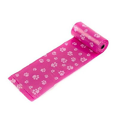 Sacos Plástico degradáveis - PET SERIES,  4pcs - Rosa