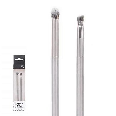 Conjunto de Pincéis para Maquiagem com 2 unidades.