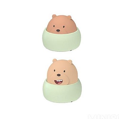 Luz Noturna Ursos Sem Curso/We Bare Bears Personagem Pardo cor verde