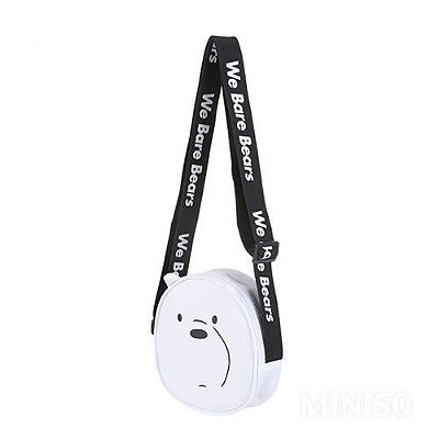 BOLSA TRANSVERSAL MODELO URSO SEM CURSO/WE BARE BEARS POLAR