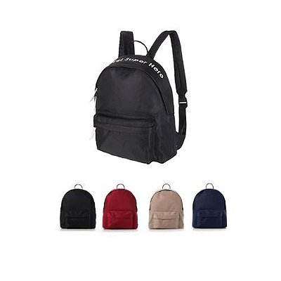 MOCHILA INFANTIL SÉRIE MARVEL COR SÓLIDA MARVEL SUPER HERO TAM 28X8X35cm.