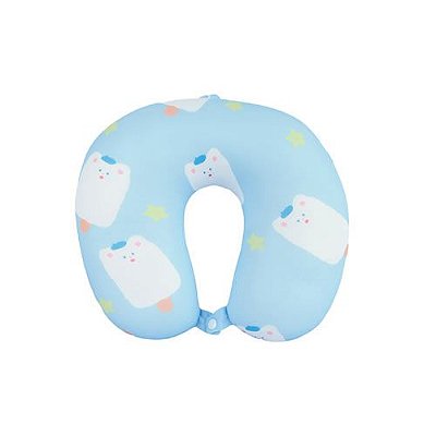 ALMOFADA DE PESCOÇO MODELO HOHO BEAR COR AZUL