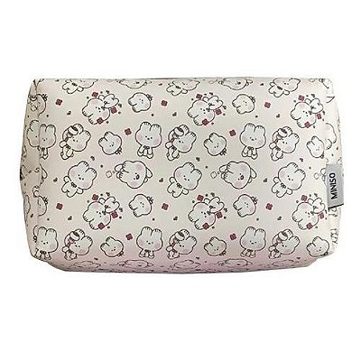 NECESSAIRE PARA COSMETICOS MODELO RATORA COR BRANCO TAMANHO 17X6,7X10cm.