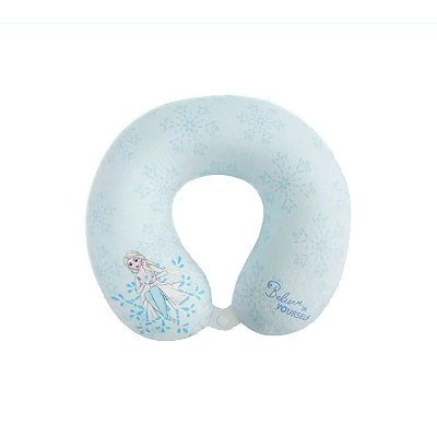 ALMOFADA DE PESCOÇO EM U MODELO FROZEN ELZA BELIEVE YOURSELF