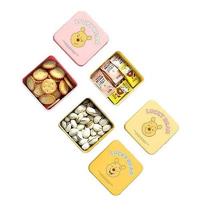 POTE PLÁSTICO MODELO URSINHO POOH 3 PÇS. 190 ML.