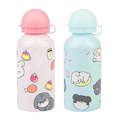 GARRAFA EM ALUMÍNIO MODELO KITTEN&PUPPY SERIES 400 ML.