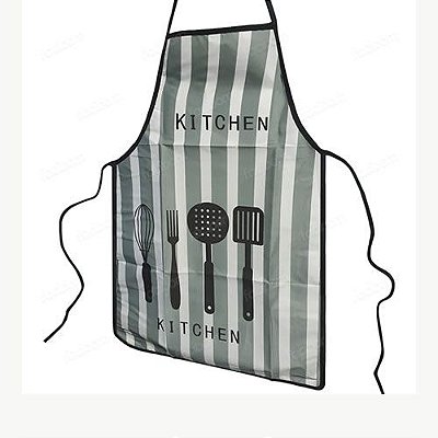 Avental de Cozinha Cor verde Listrado Kitchen