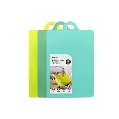 CONJUNTO DE TABUA DE CORTE PLASTICA 3UNIDADES
