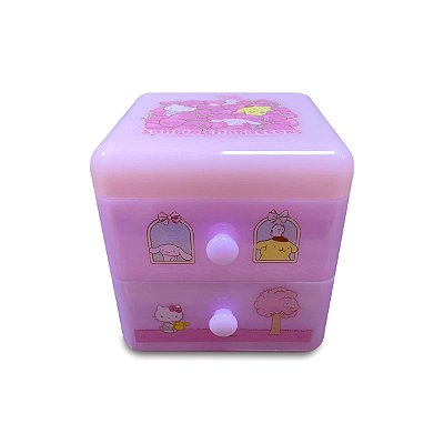 CAIXA ORGANIZADORA COM 2 GAVETAS COLEÇÃO SANRIO.