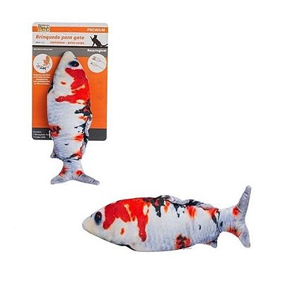 BRINQUEDO ELETRÔNICO PARA GATOS - PEIXE CARPA (30 CM)