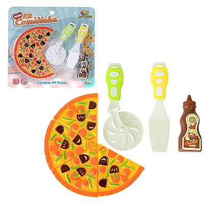 KIT COMIDINHA PIZZA 7 PEÇAS ART BRINK